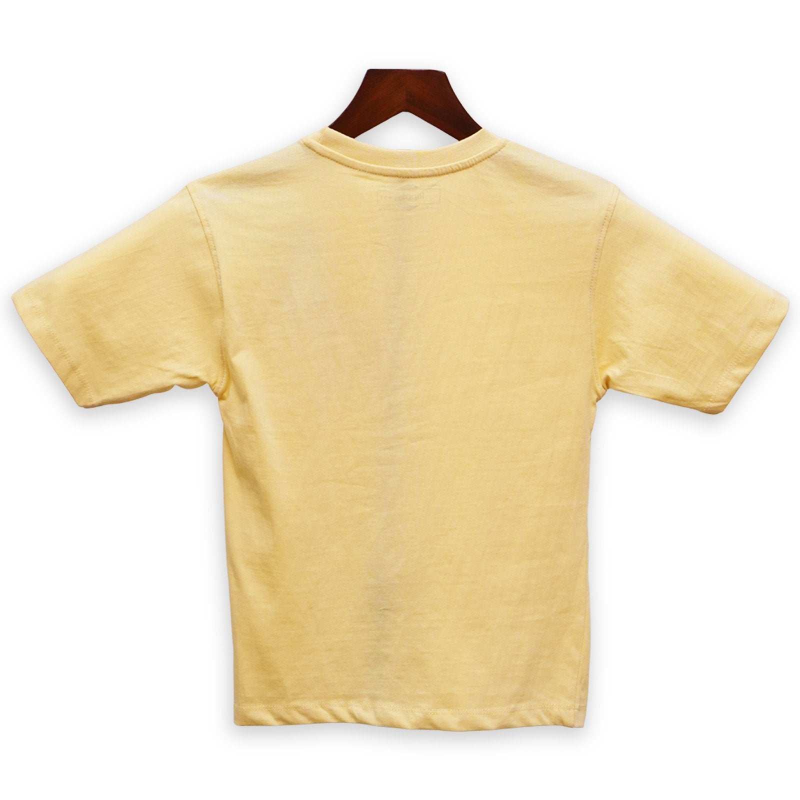 Pale Yellow Graphic Patch T-Shirt