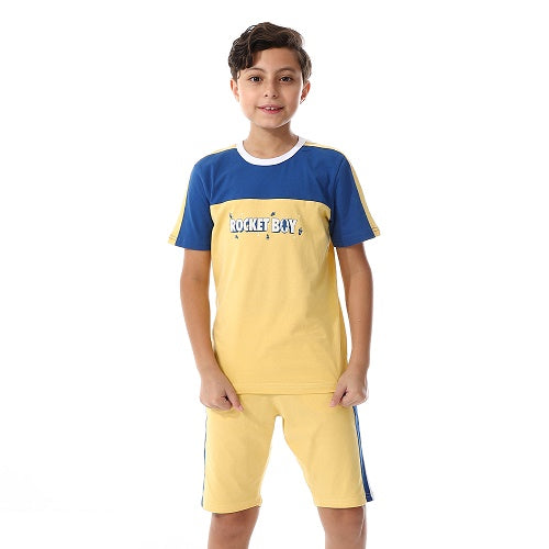 Boy's Summer Pajama - Yellow