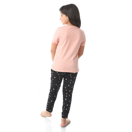 Cute Girls' Cotton Pajama Set Soft & Comfy For Bedtime - Simon