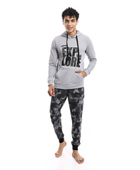 mens winter pajamas from red cottonCasual and comfortable-grey